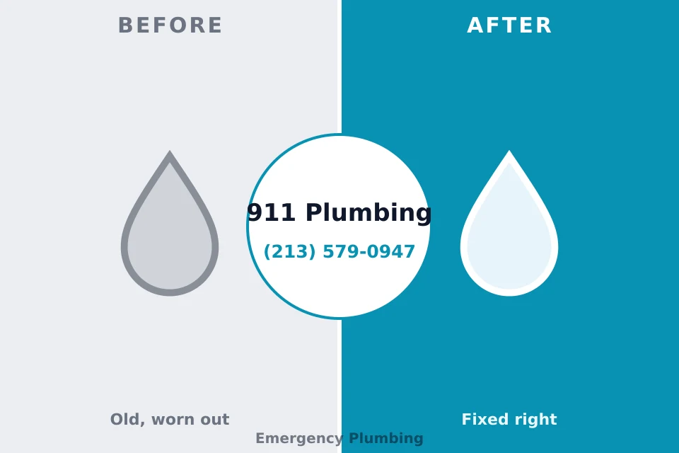 Before and after: plumbing company Memphis, MI